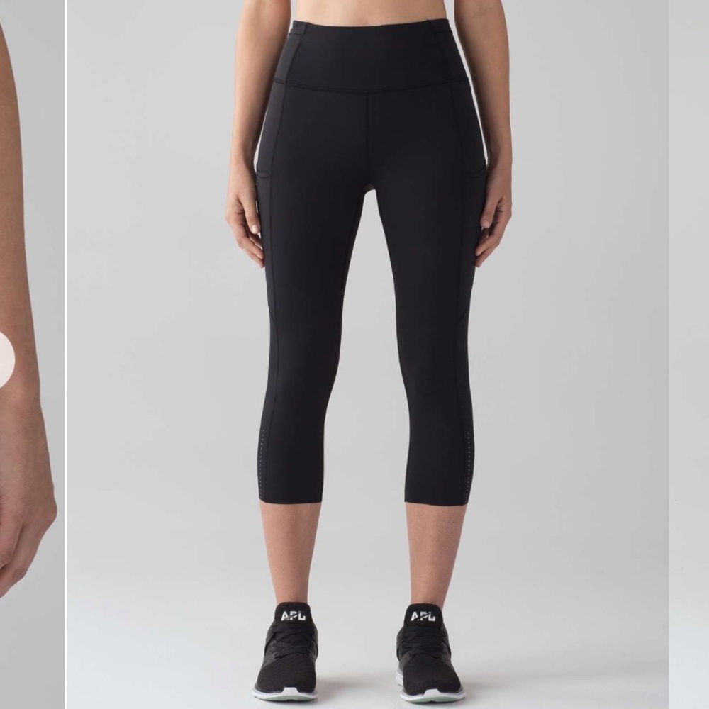 Lululemon Fast & Free Crop II *Nulux 19" black 51943